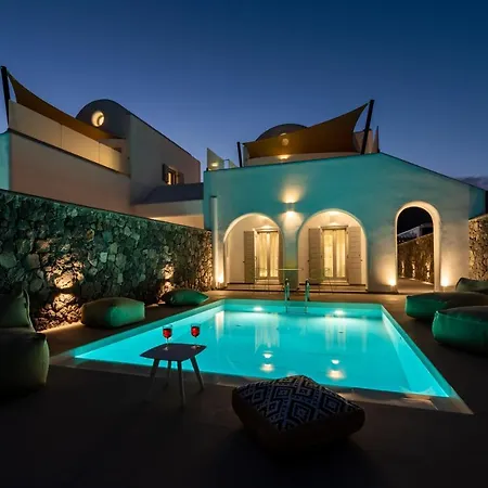 Modern Dome Homes Of Santorini פריסה