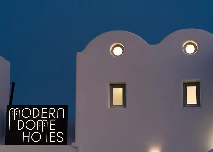 Villa Modern Dome Homes Of Santorini Perísza